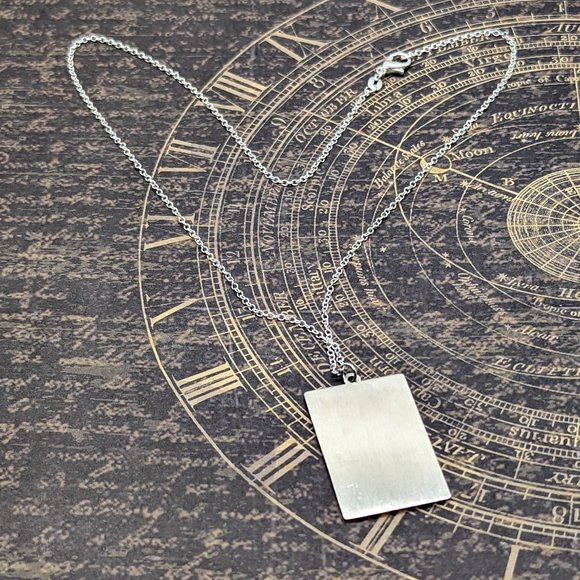 The World Tarot Card Silver Necklace - Picture 3 of 3